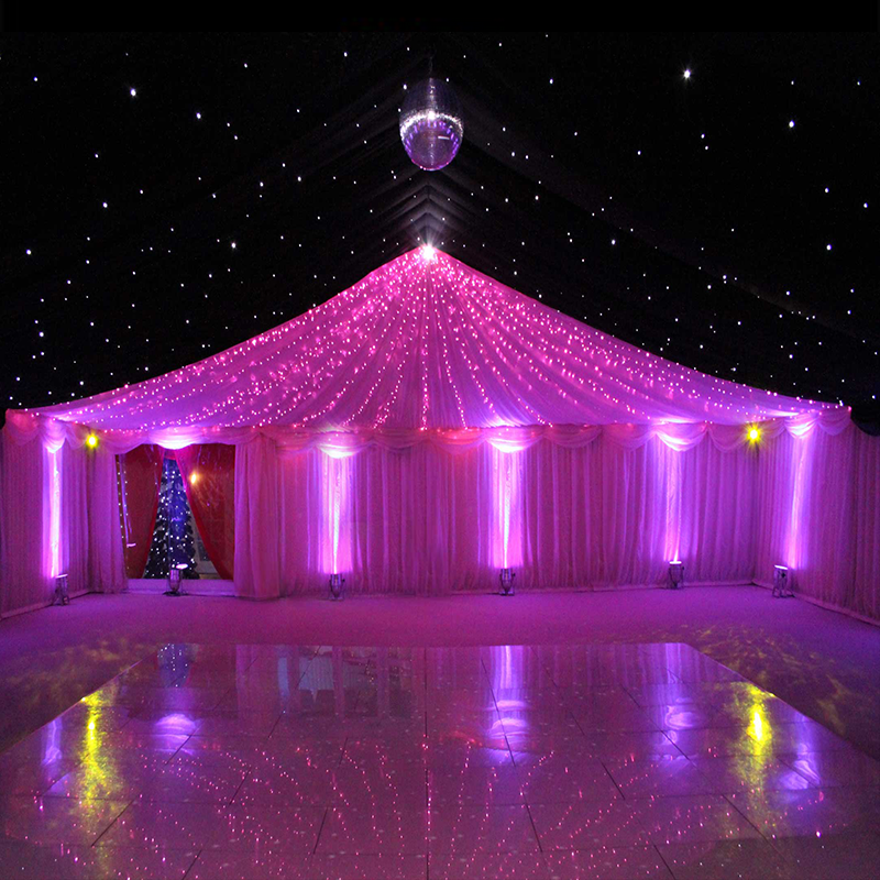 Outdoor Indoor Pink LED Ceiling Fairy String Lights for Wedding