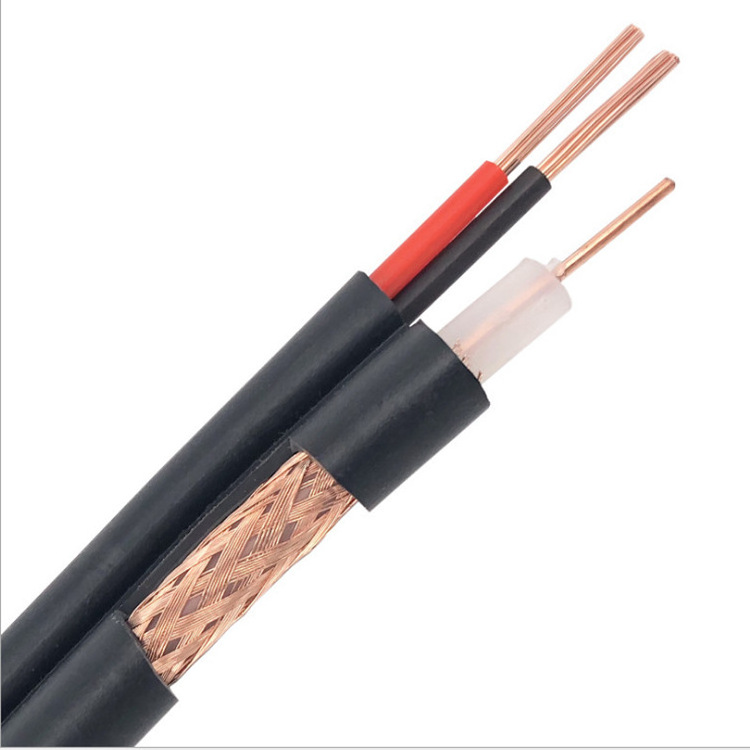 Free Sample RG59 Coaxial Cable Factory Price F Type RF Cable Assemblies PVC Jacket  F Male F Male