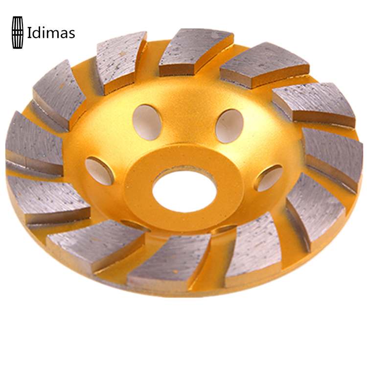 Idimas 7 Inch 178mm Diamond Grinding Cup Wheel Abrasive Cup Wheels For Concrete Terrazzo Stone Fine Grinding