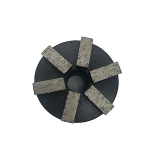 Factory Direct Sell Diamond Grinding Cup Wheels 6 Segments Diamond Concrete Grinding Plug for Werkmaster Terrazzo