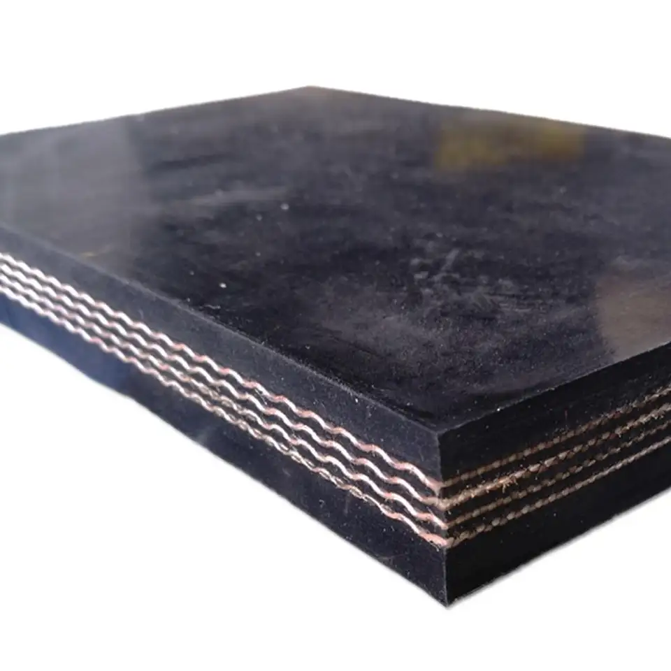 High quality wear-resistant belt rubber conveyor belt supplier  flat conveyor belt