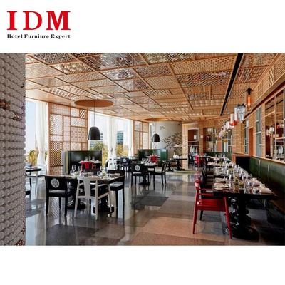 Hotel Custom Professional Luxury Restaurant Dinning Room Furniture Modern Cafeteria Table And Chairs Restaurant Furniture