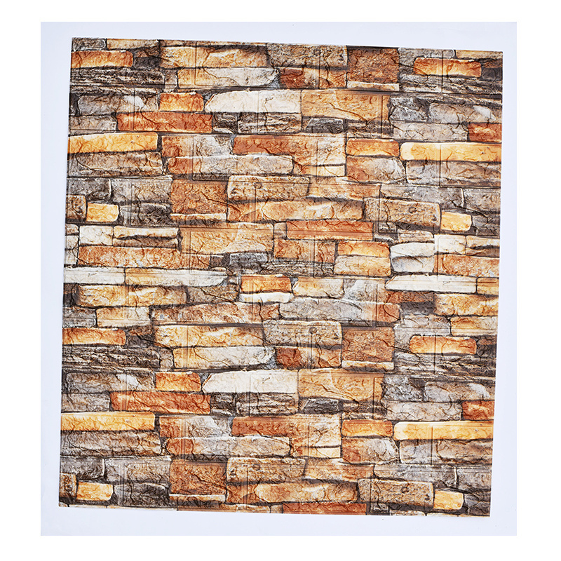 PE Wall Panels 3D Brick Wallpaper panel  3d Wall panel Foam for Home Decoration Self Adhesive Wallpaper