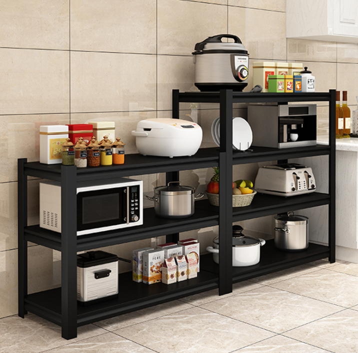 Iron freely disassembled and assembled kitchen appliances storage shelf, bedroom living room bookshelf wine and sundries rack