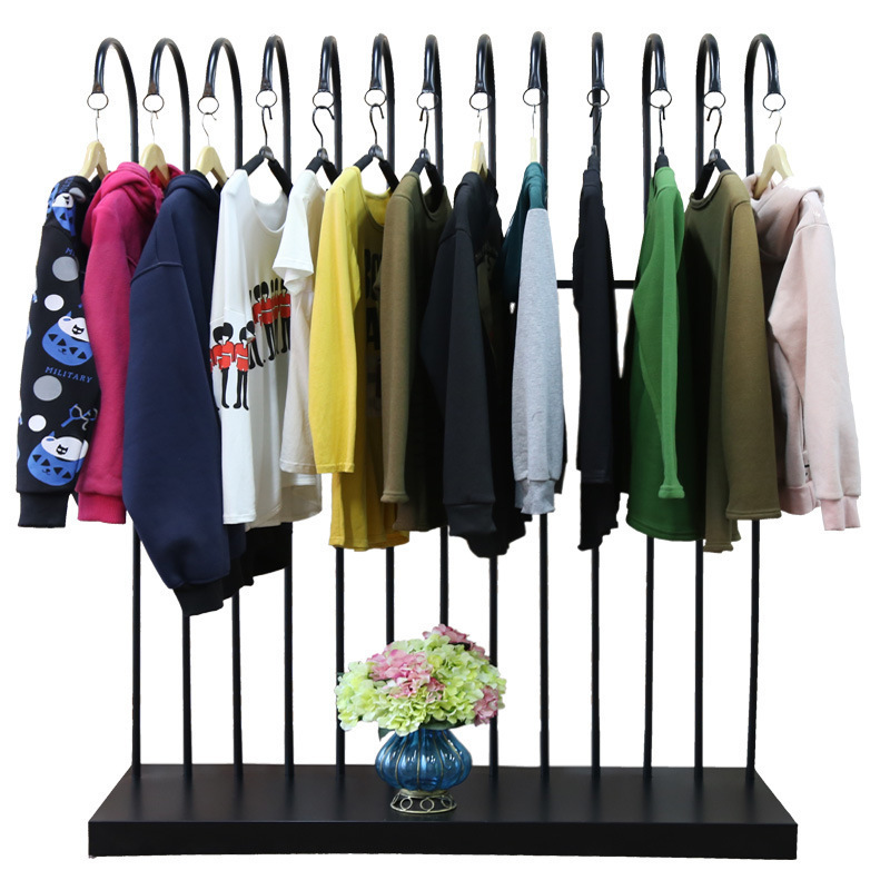 Ready To Ship Clothing Stainless Steel Wall Display Racks Wall-mounted Hanger Gold Wall Mounted Clothes Rack For Clothes Shop