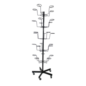 360 degree rotating hat display rack Floor standing 5 or 7-layer round hat storage rack and Jewelry display stand