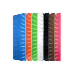 Wall-mounted Metal Pegboard Hook Display Shelves, Retail Store Wall Type Colorful Phone Accessories Hardware Tools Storage rack