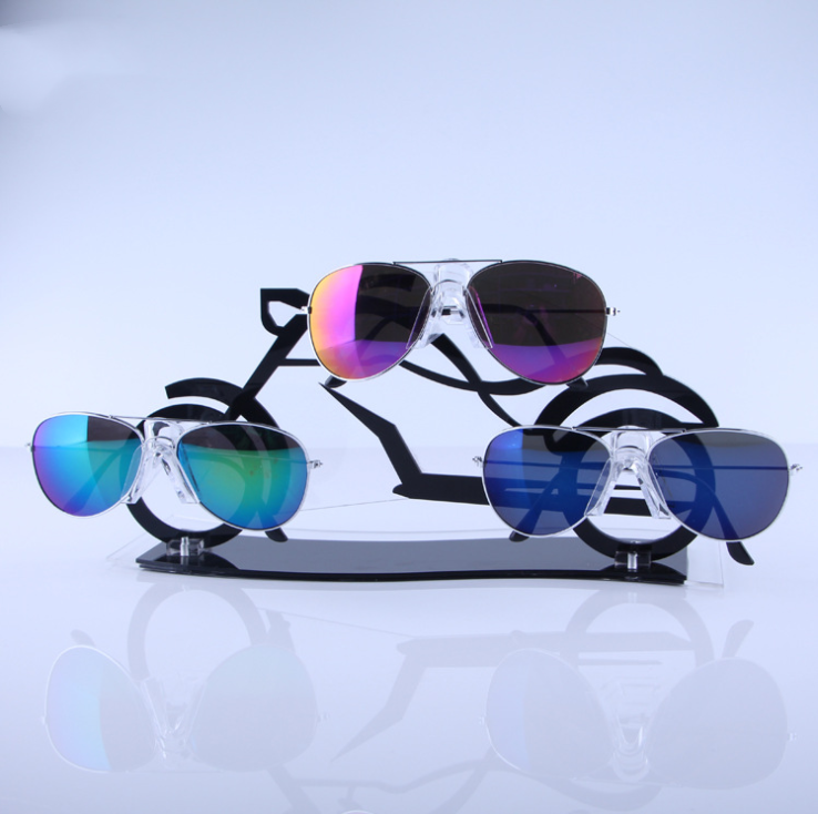 Acrylic car shaped glasses display stand Desktop creative optical shop transparent sunglasses window display racks and holder