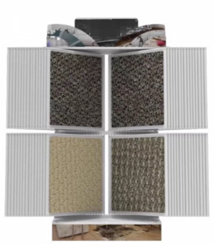 New Design metal rug carpet sample display rack and stand for Sale