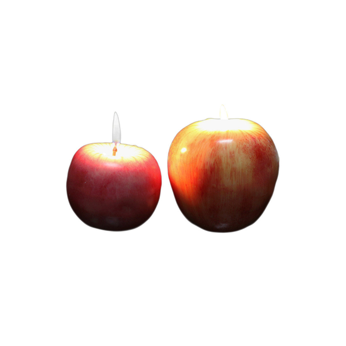 Wholesale Red Apple Shape Christmas Eve Birthday Holiday Decorative Paraffin Candle