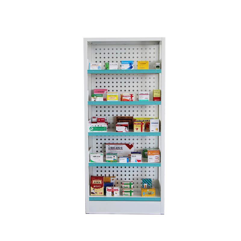 Pharmacy Furniture Hospital Clinic Indoor Wall Shelf Displays Racks, Easy Install Retail Pharmacy Shelving Display Cabinets