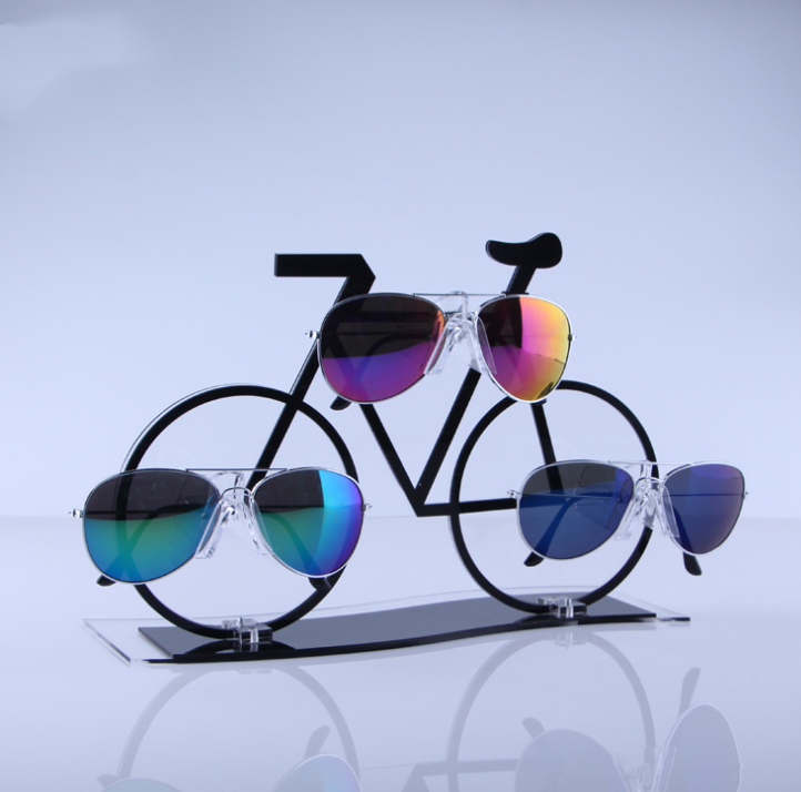 Acrylic car shaped glasses display stand Desktop creative optical shop transparent sunglasses window display racks and holder