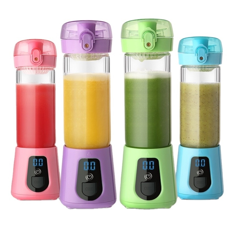 One-stop Service 420ml Portable Personal Mini Fruit Usb Rechargeable Blender Juicer Cup For Shakes And Smoothies