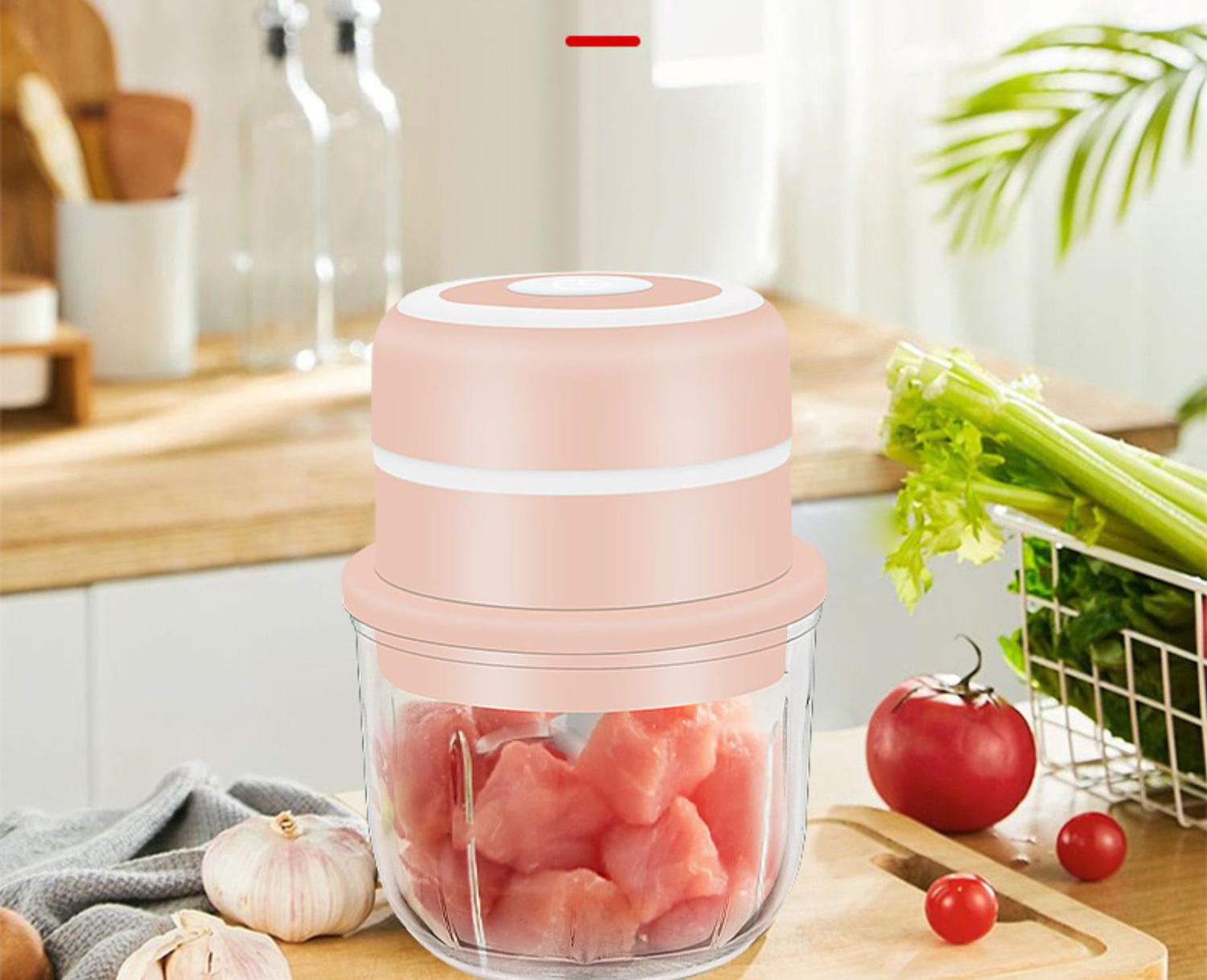 Portable Food Chopper Manual  Press Mincer Seasoning Masher fullstar Mini Vegetable chopper Garlic Electric Chopper