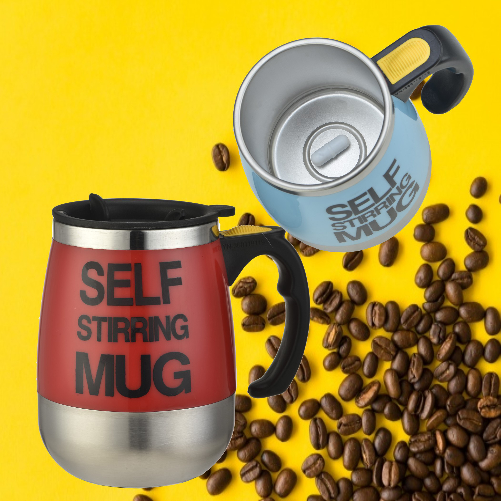 Hot Selling Good Quality Auto Mixing Coffee Cup Self Stirring Cup Stainless Steel Mug