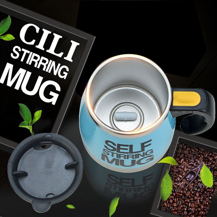 Hot Selling Good Quality Auto Mixing Coffee Cup Self Stirring Cup Stainless Steel Mug