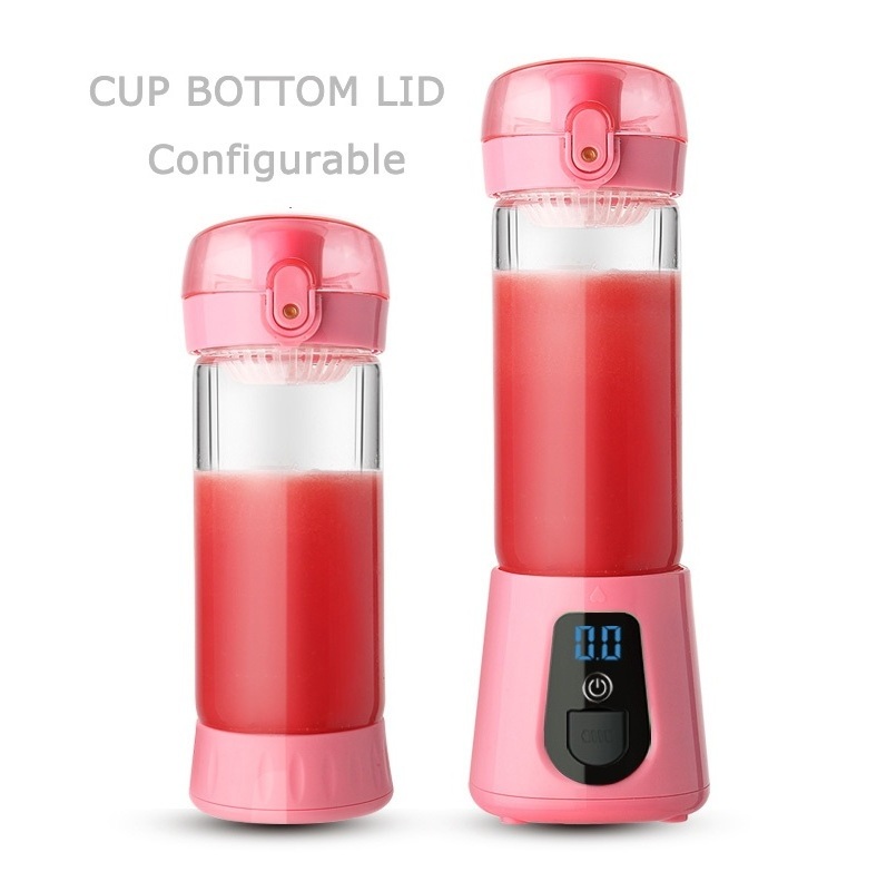 One-stop Service 420ml Portable Personal Mini Fruit Usb Rechargeable Blender Juicer Cup For Shakes And Smoothies