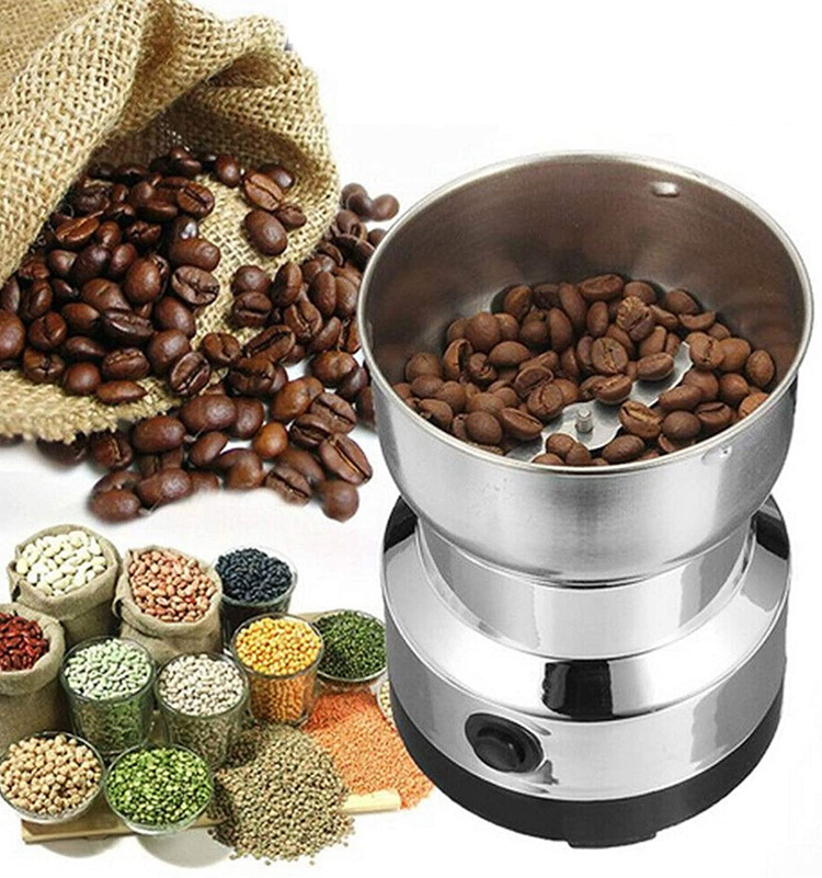 Multi-purpose Grinding Portable Small Size Stainless Steel Baldes Electric Coffee Grinder