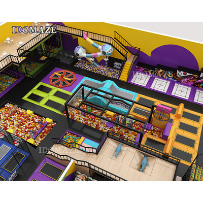 Indoor Play Park Ninja Warrior Trampoline Park Equipment By Ido Amusement