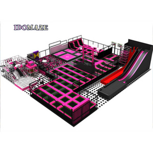 professional trampoline elastic bed amusement park indoor playground trampoline park for children and adults