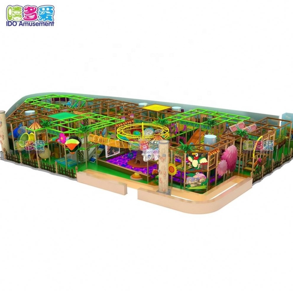 Animals Jungle Theme Factory Large Labyrinth Indoor Playground Swing Toys Set Modular Indoor Playground with TUV certificates