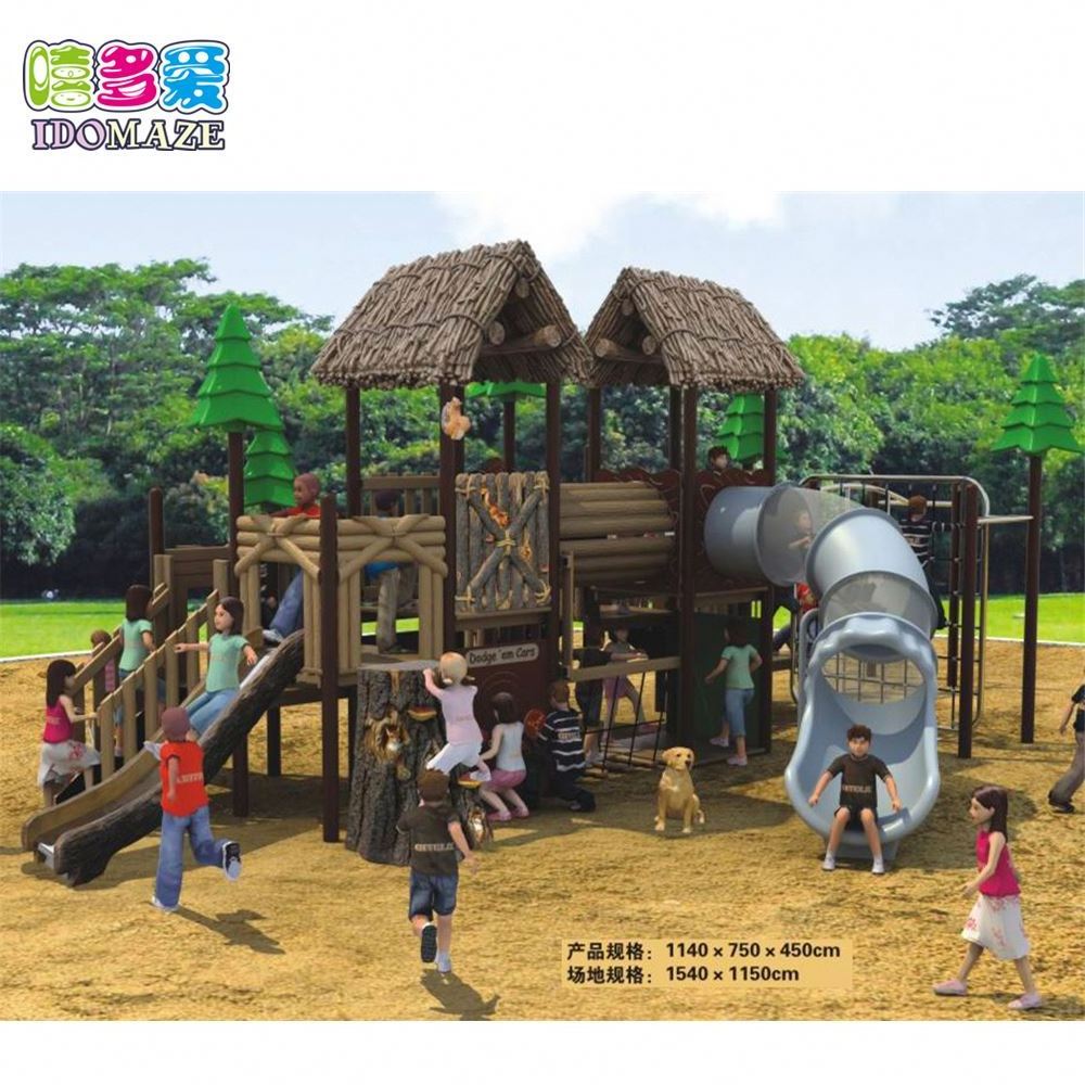 2021 New Cheap Wooden With Roof Outdoor Playhouse For Kids