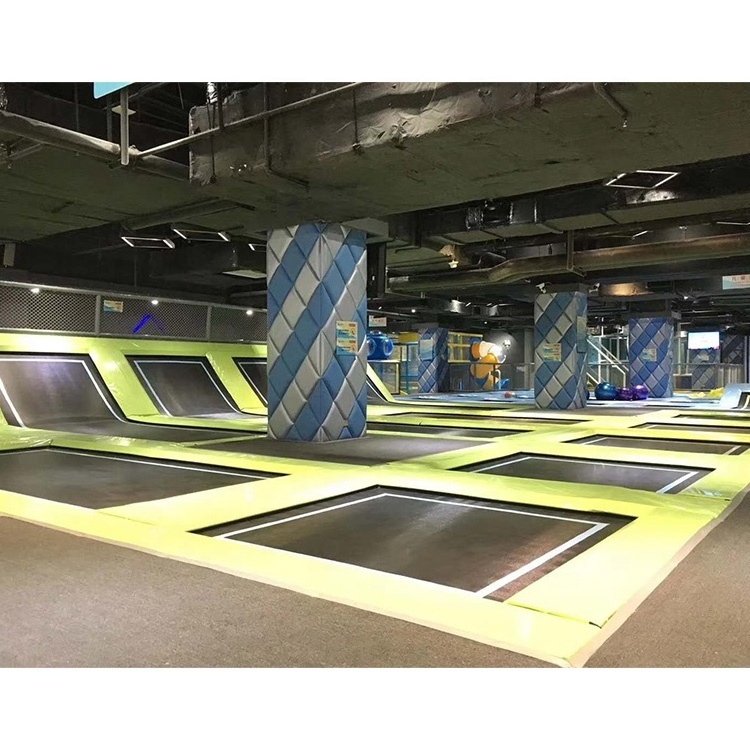 Foam Blocks Trampoline Park Kids Ground Trampoline Design Indoor Air Jump Trampoline