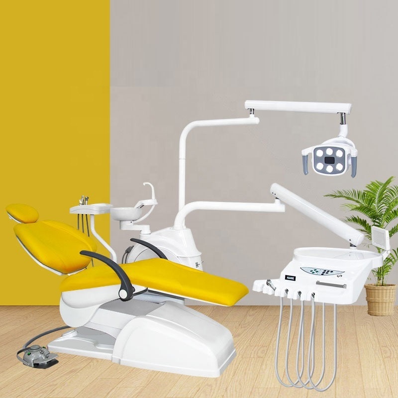 High Quality Electric Portable Dental unit Chair hospital clinic handpiece dental chair with air compressor