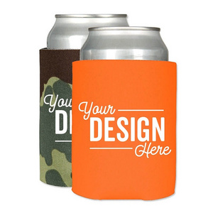 Custom Logo Collapsible Personalized Promotional Stubby Holder 12 OZ Neoprene Beer Cooler Coozies for Cans