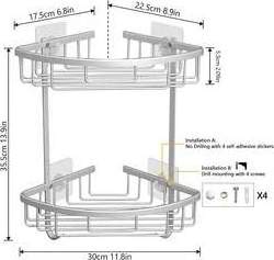 Top Quality Bathroom Rack Organizer Metal Rack Bathroom Living Room Corner Storage Rack