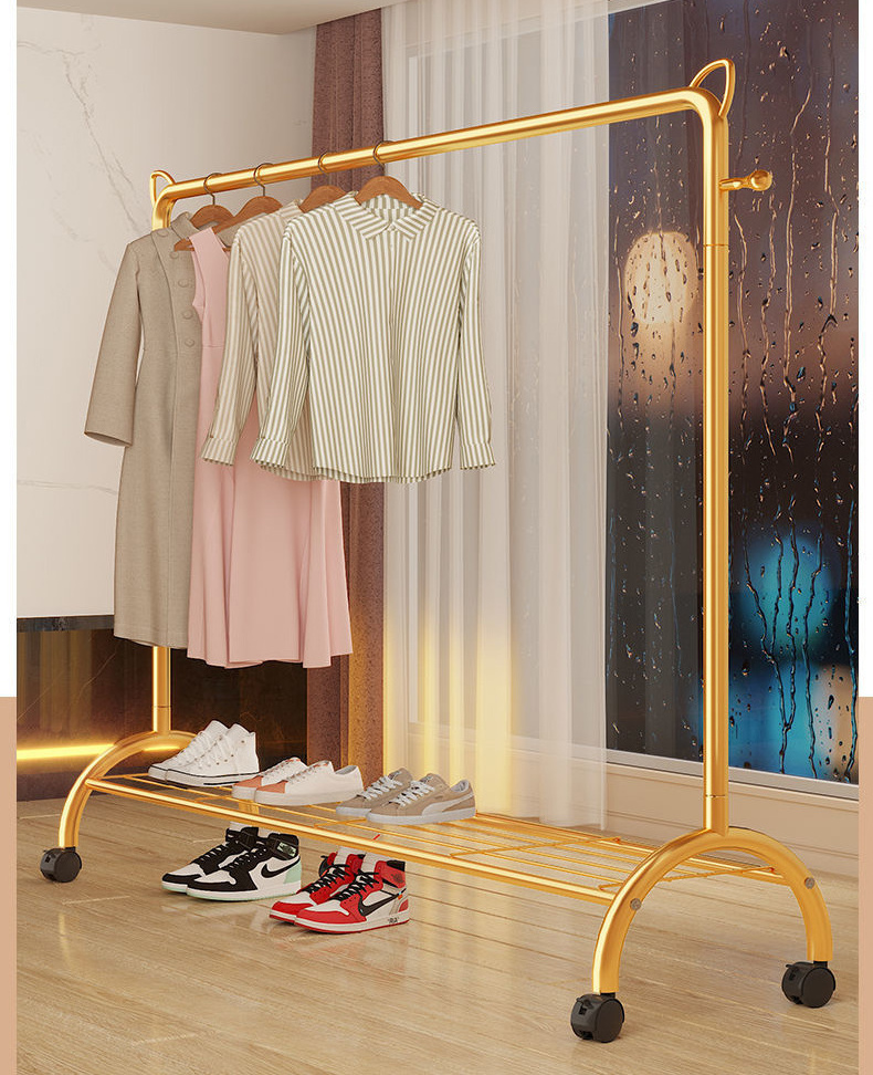 Adjustable Hanger Rack Bar Coat Stands Clothes Racks & Rails For Hanging And Organizing Wardrobe