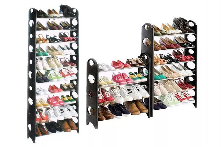 Wholesale Price OEM Rack Shoe 10 Layer 30 Pairs Homemade Standing Shoe Rack Cabinet