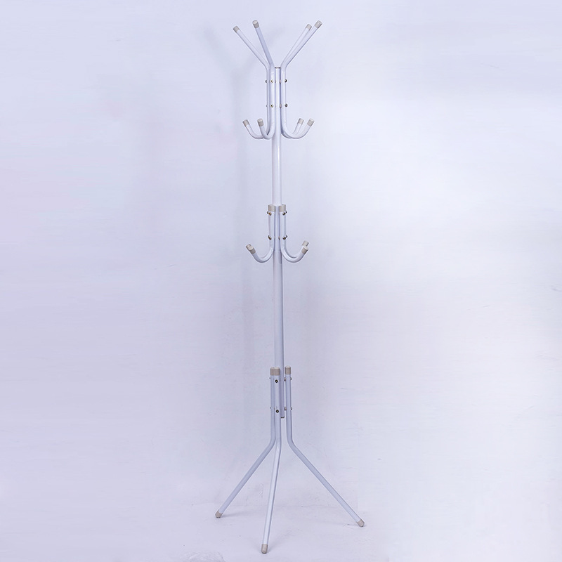 Factory Directly Sale Clothes Rack Metal Simple Standing Coat and Hat Hanger Organizer Rack