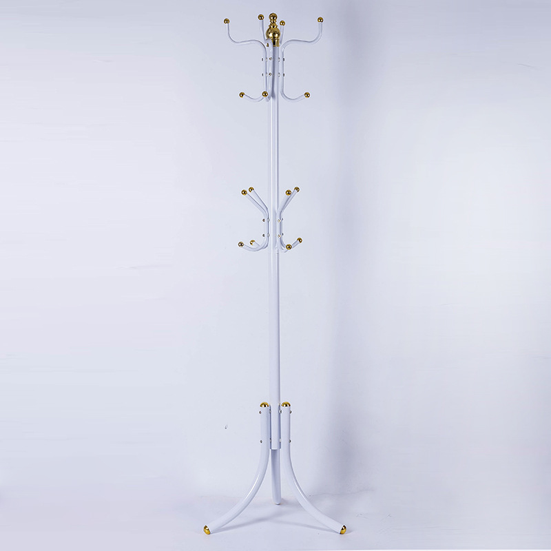 Factory Sale Coat Racks Freestanding Lacquered Bedroom Coat Rack Stand Organizer with Hooks