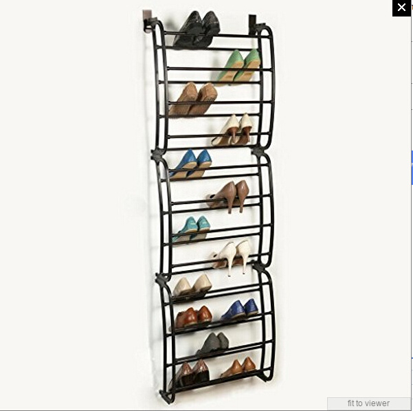 12 Layers Door suspension Shoe Rack, can accommodate 36 shoes (18 pairs) , 165*56 * 16 inches for bedroom closets