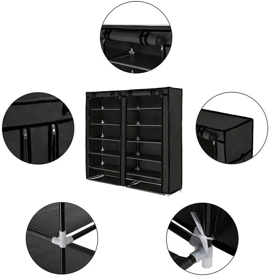 shoe rack Cheaper 10-layer shoe cabinet shoe storage tower with nonwoven fabric