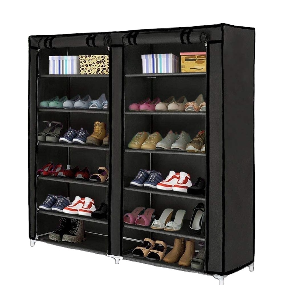 shoe rack Cheaper 10-layer shoe cabinet shoe storage tower with nonwoven fabric