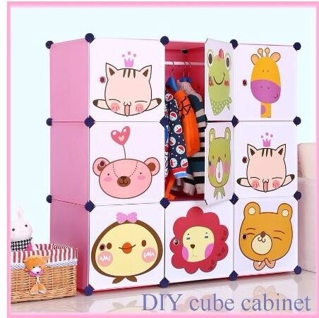 One Stop Solution Baby Cupboard Bedroom Furniture Cartoon Children Kids Wardrobe Closet