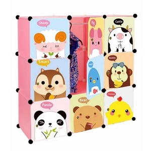 One Stop Solution Baby Cupboard Bedroom Furniture Cartoon Children Kids Wardrobe Closet