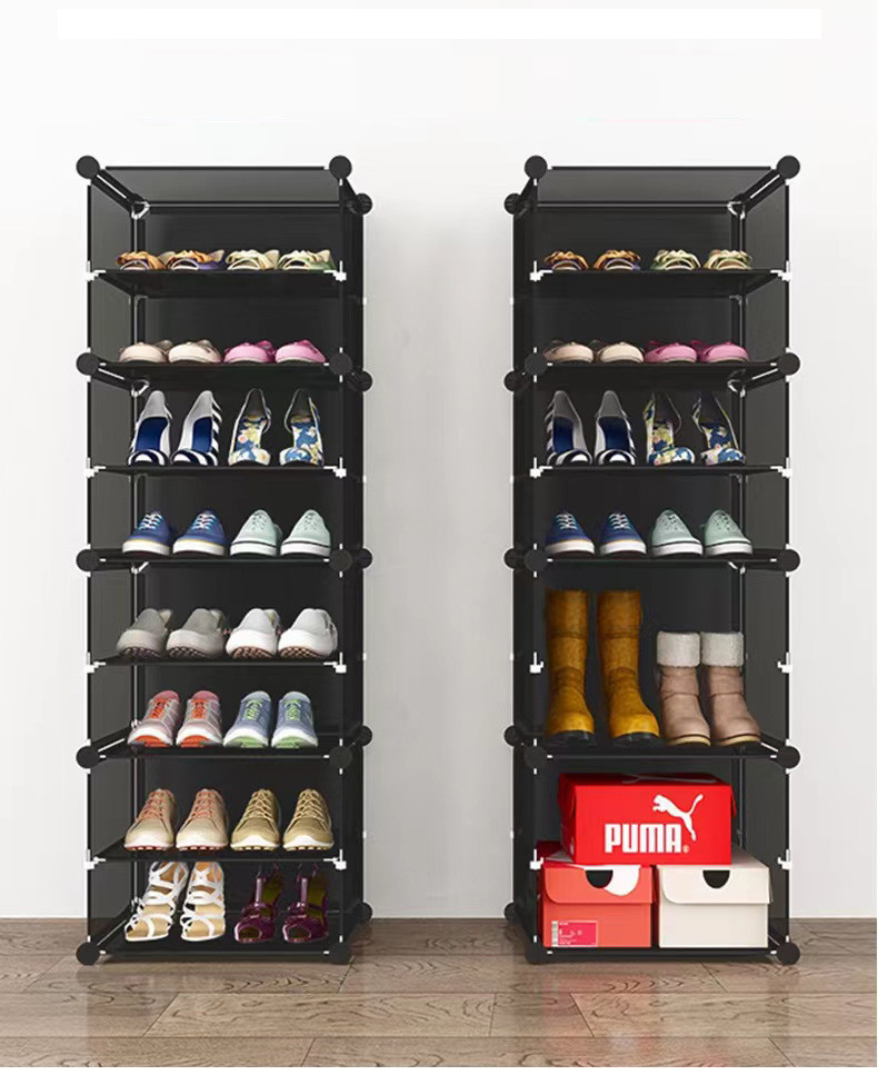 Simple Design Folding Stackable Amazing Shoes Rack Extendable Plastic 10 Tier Storage Store Shoe Rack