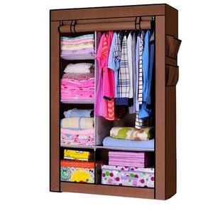 High Volume Portable Non-Woven Fabric Storage Wardrobe Organizer for Home and Apartment Use Bedroom Furniture for Clothes