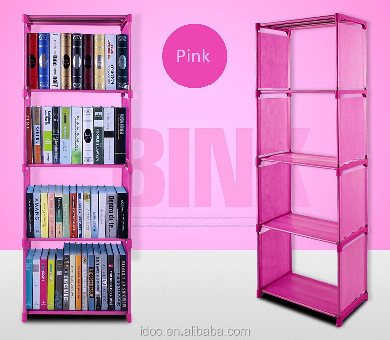 Bookcase Single Shelf Cubby Small Plastic Storage Shelf