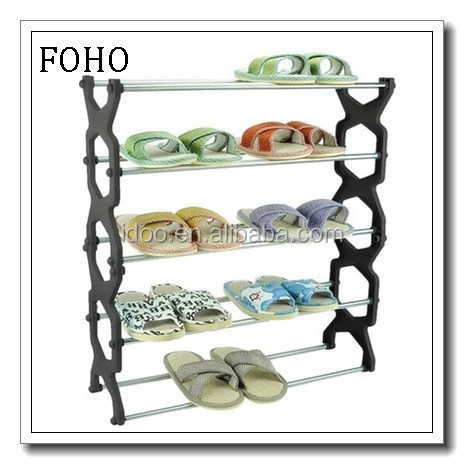 Factory Sale Metal Storage Racks Living Room Contemporary 5 Layer Shoe Racks Cabinet