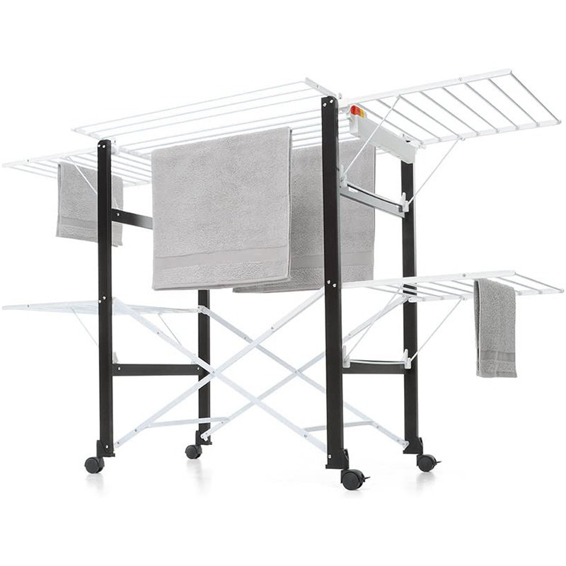 Quality Assurance Foldable Clothes Drying Rack Push-pull Aluminium Nylon Clothes Drying Rack,plastic dresser