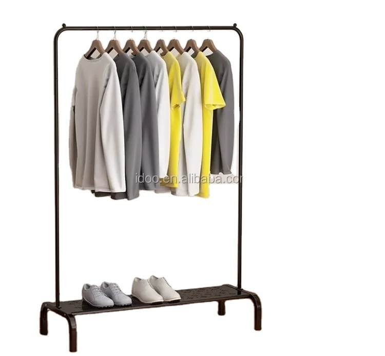 Wholesale Customizable Iron Cloth Drying Stand Bedroom Garment Rack Hanger Stand for Clothes Home Furniture for Living Room Use