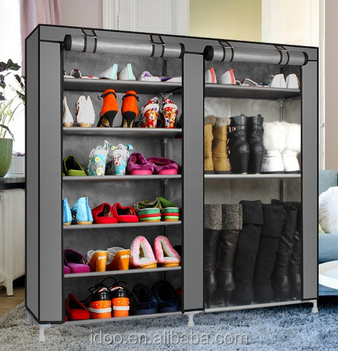 Modern Design Shoe Cabinet Storage Furniture Shoes Shelf Outdoor Metal Cloth Shoe Rack Cabinet