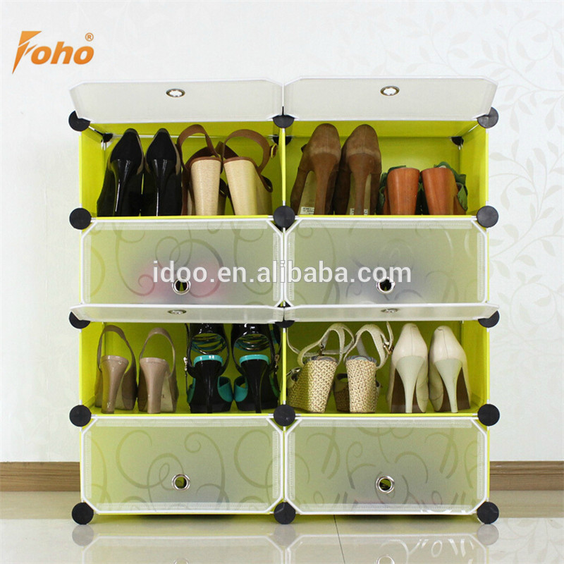 Simple shoe shelf modern assembly plastic small shoe cabinet   Storage box