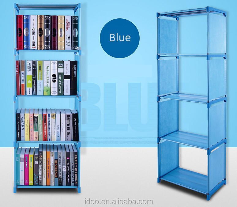 Bookcase Single Shelf Cubby Small Plastic Storage Shelf