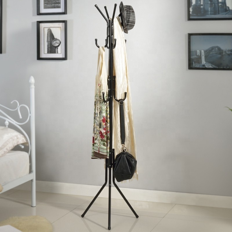 Modern Metal Iron Clothes Rack Cheap Colored Living Room Furniture Home Bedroom Gym Laundry-Multi-Purpose Coat Hanger Stand