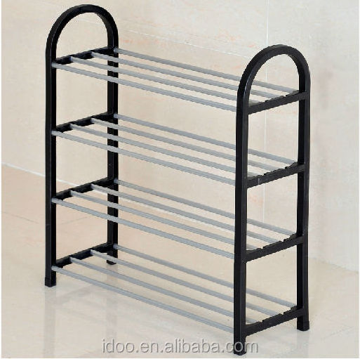 Single Row 4 Layer Metal Shoe Rack for Sale (fh-cm0517)